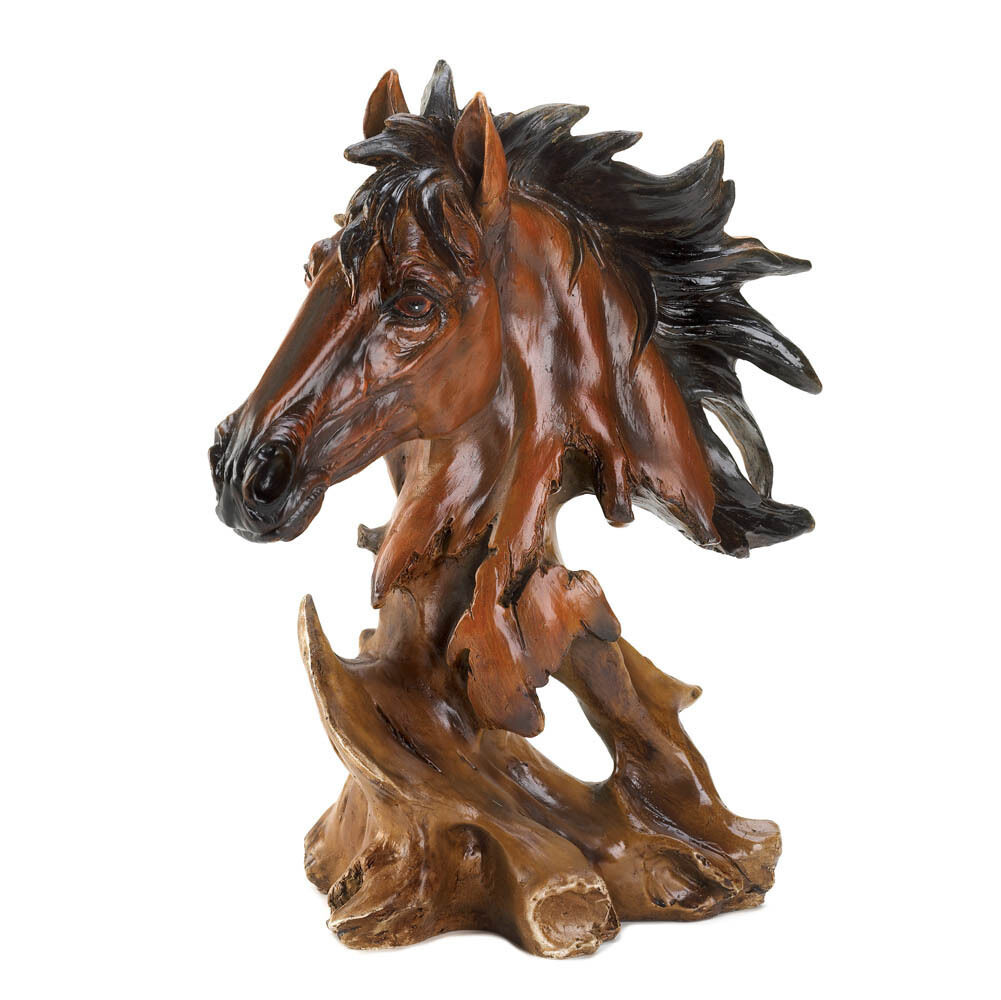 Spirit of the Stallion Horse Bust Figurine Statue
