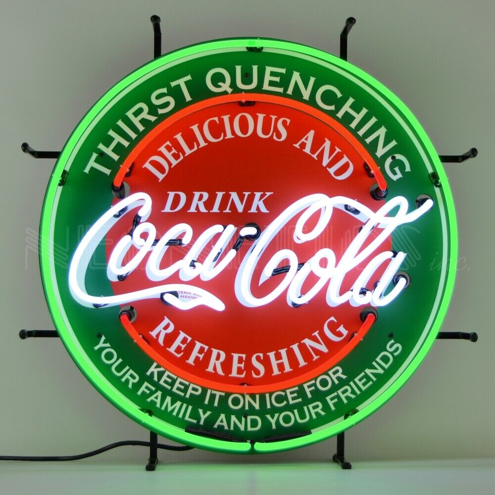 Coca Cola Evergreen Soda Neon Light Sign 24\