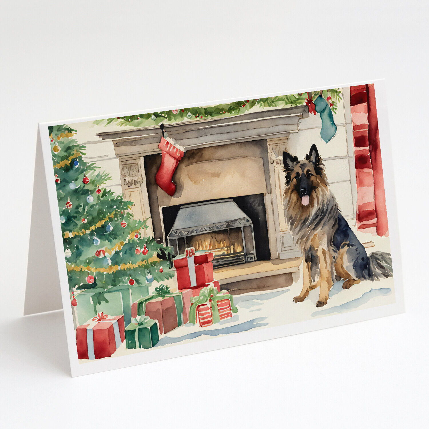 Belgian Tervuren Christmas Greeting Cards Envelopes Pack of 8 DAC1257GCA7P