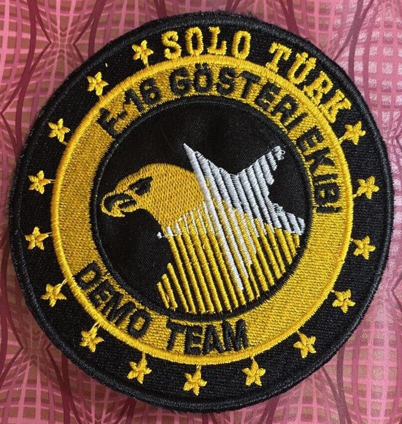 SOLO TURK Turkish - Airforce PILOT chest F-16 SHOW TEAM Patches badge DEMO TEAM