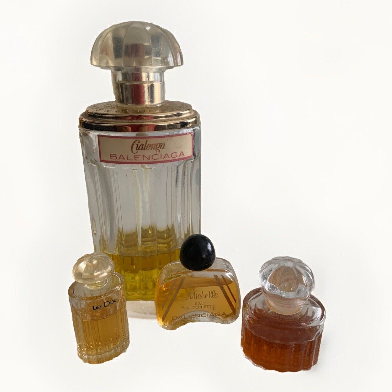 Vintage Perfume Balenciaga Lot of 4 Le Dix Michelle Cialenga