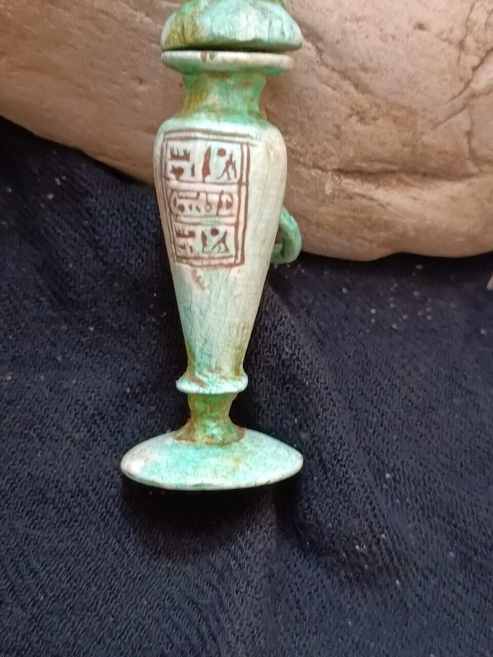 Rare Antique Ancient Egyptian Antiquities Urn Majestic Makhala Vessel BC