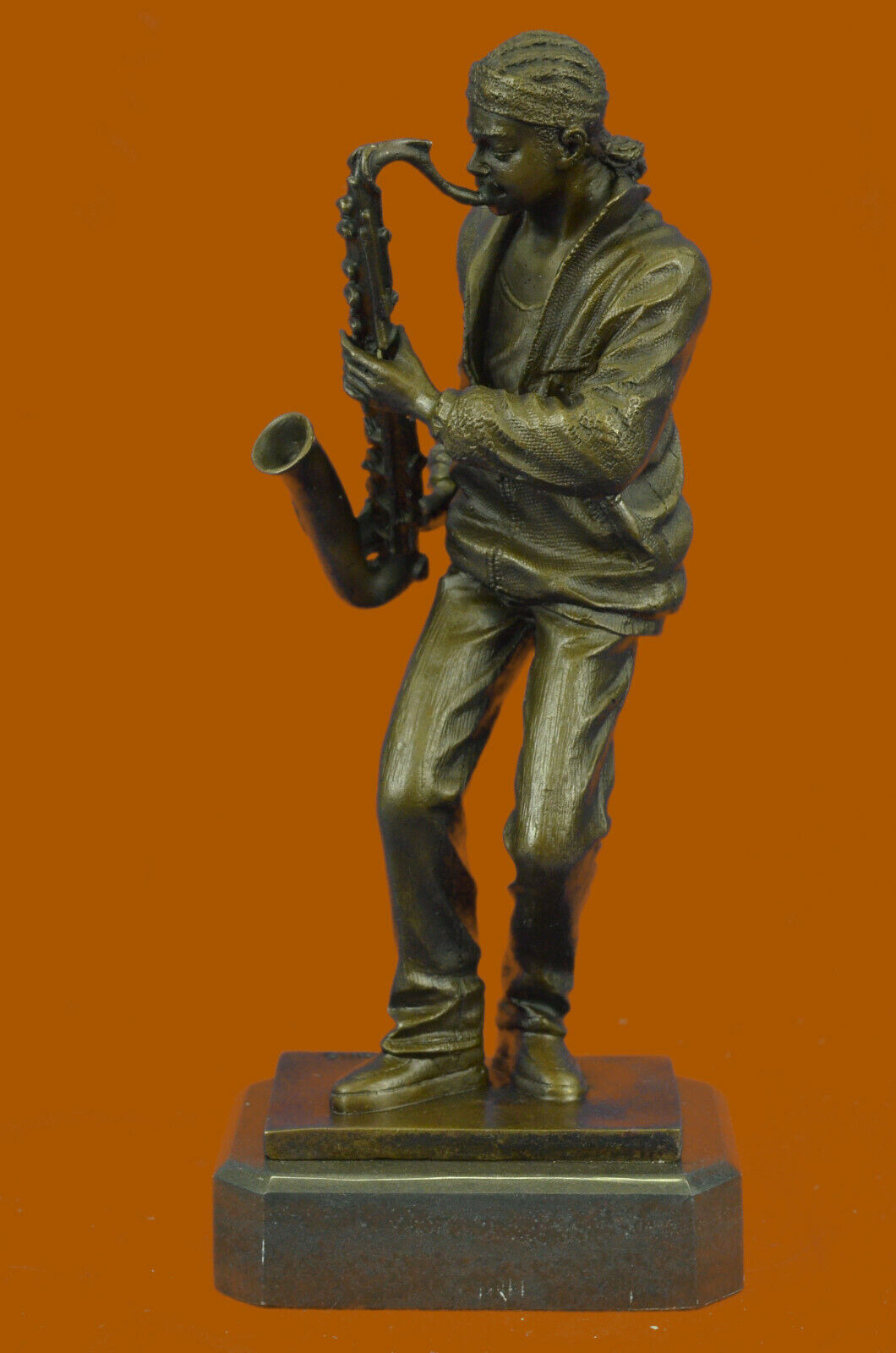SAXOPHONE PLAYER Bronze Statuette JAZZ BAND Collection, 11