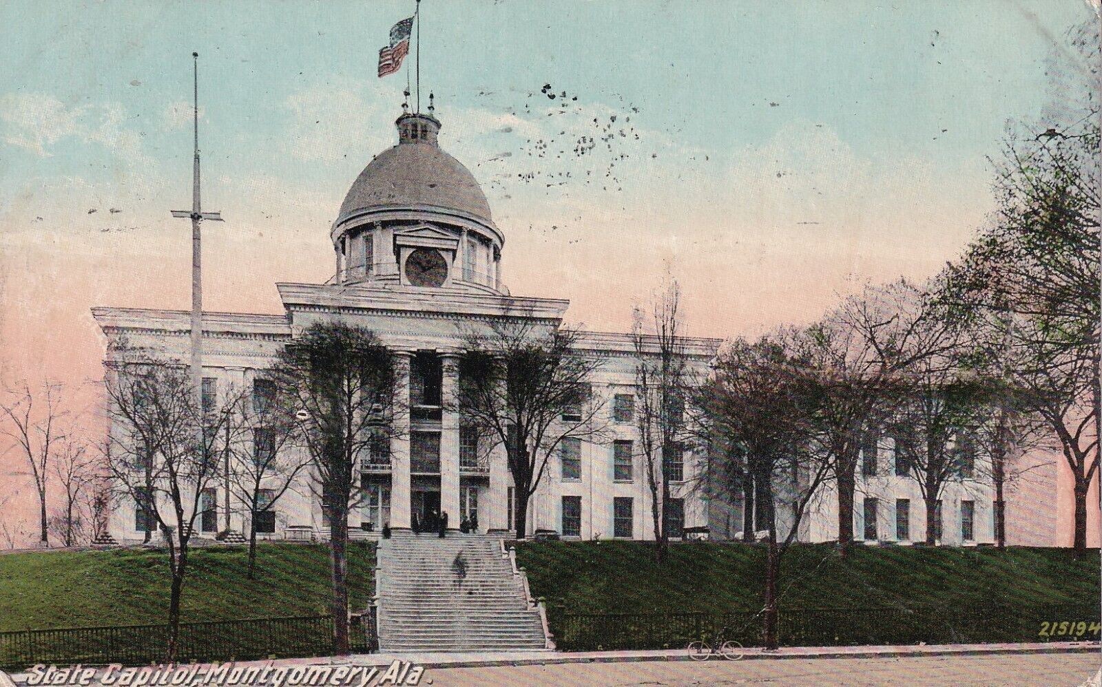 1911 Montgomery Alabama, State Capitol DIVIDED BACK VTG Postcard-J662