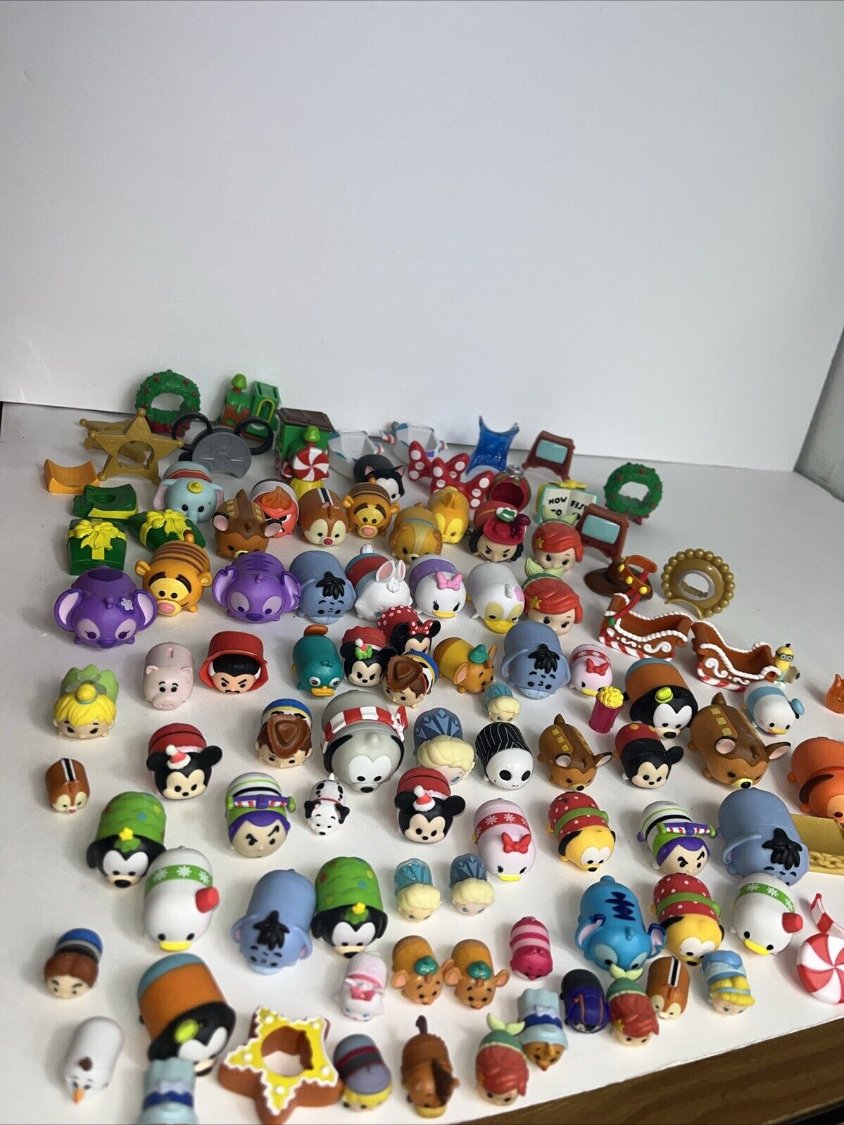 Lot Of 73 Tsum Tsum Vinyl Toys Disney 2 Sizes Figures Mickey Minnie Toy Story