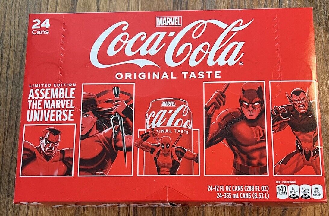 Marvel Assemble The Universe Coca Cola Original Limited Edition 24 Cans New