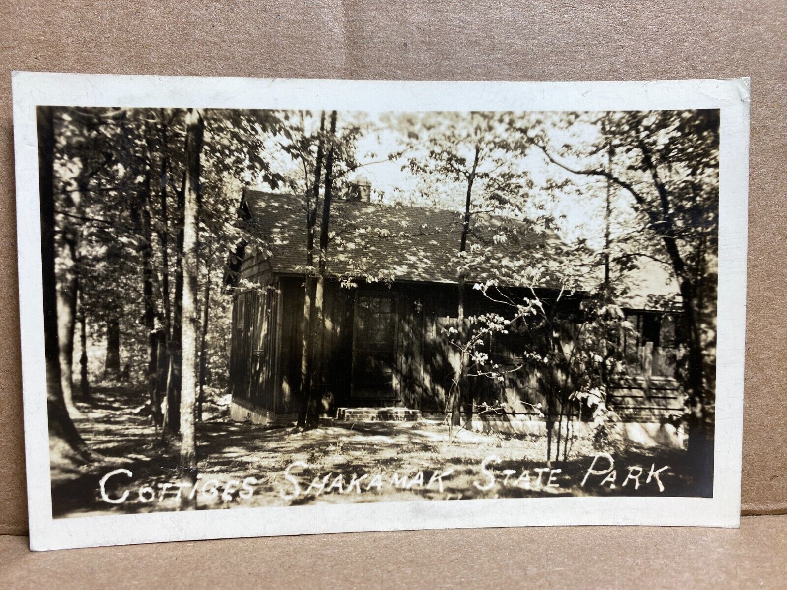 Shakamak State Park Indiana 1938 RPPC Real Photo Postcard 157
