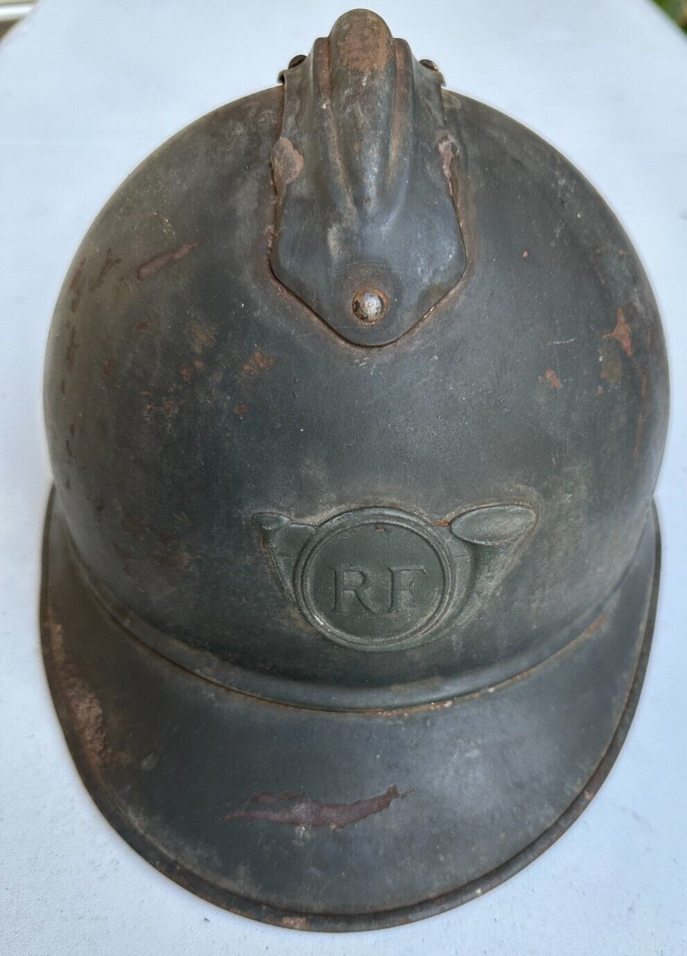WW1 French M15 Adrian helmet chasseurs mountain troops casque stahlhelm casco