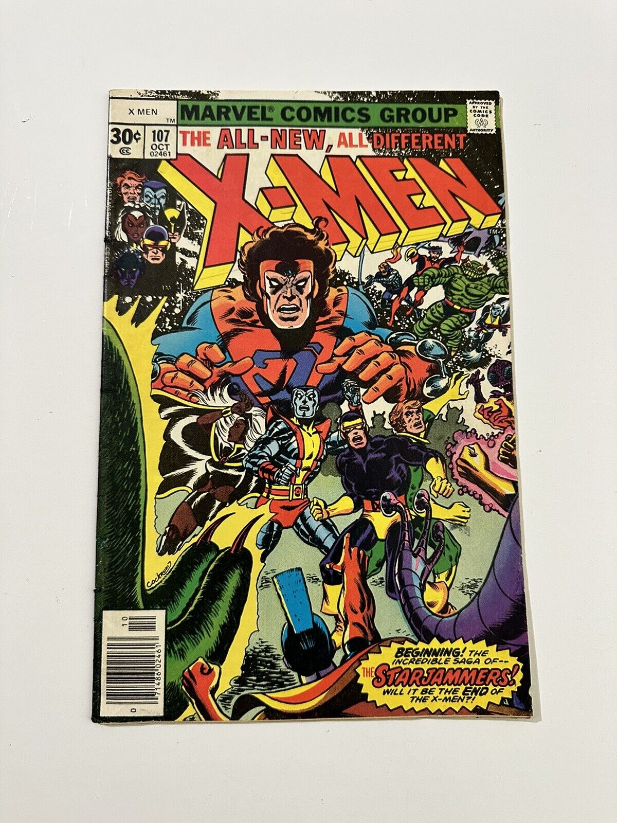 The Uncanny X-Men #107, Marvel Comics 1977 1st Starjammers Saga