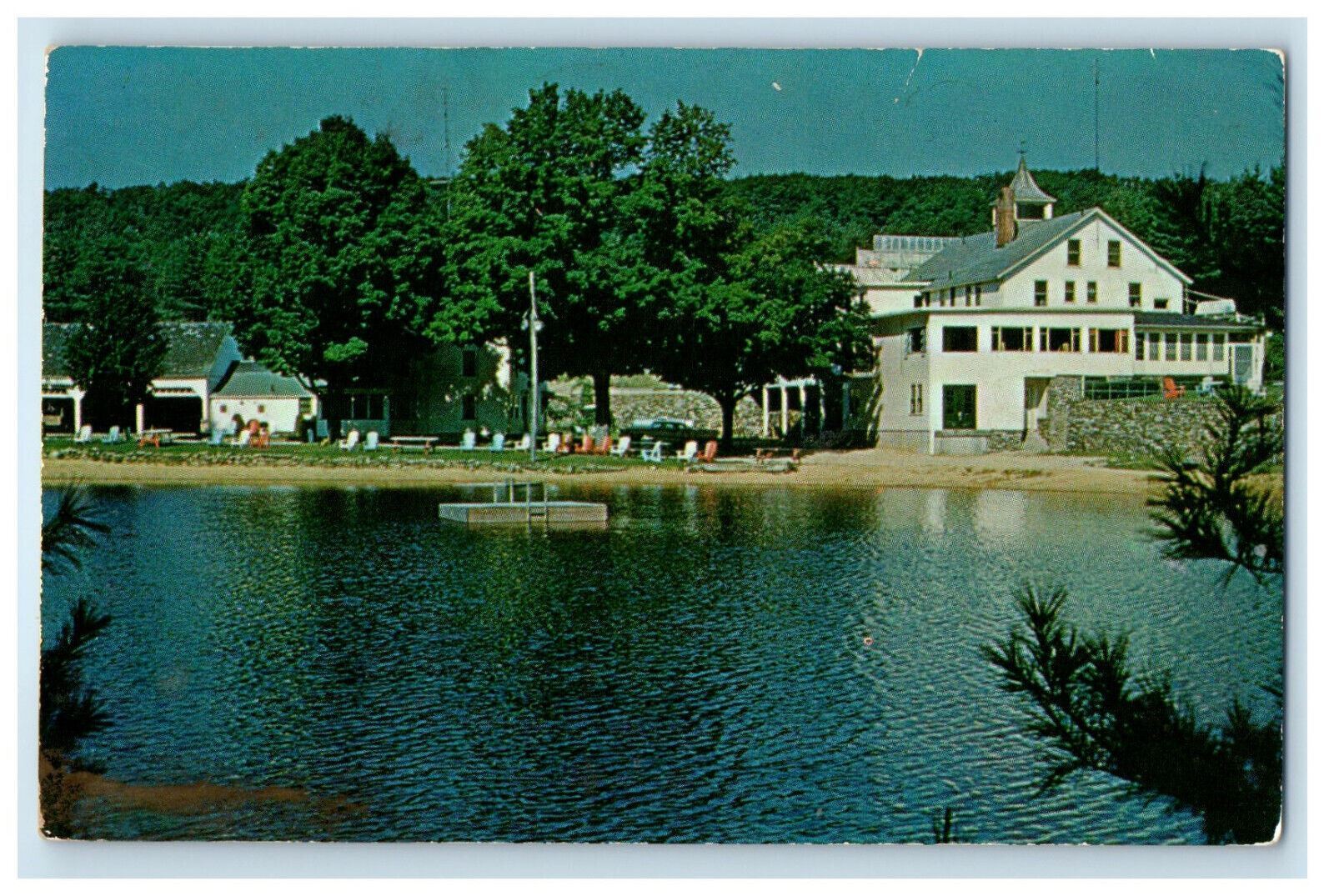 c1960s Ovide\'s Hotel, Sturbridge Massachusetts MA Unposted Vintage Postcard