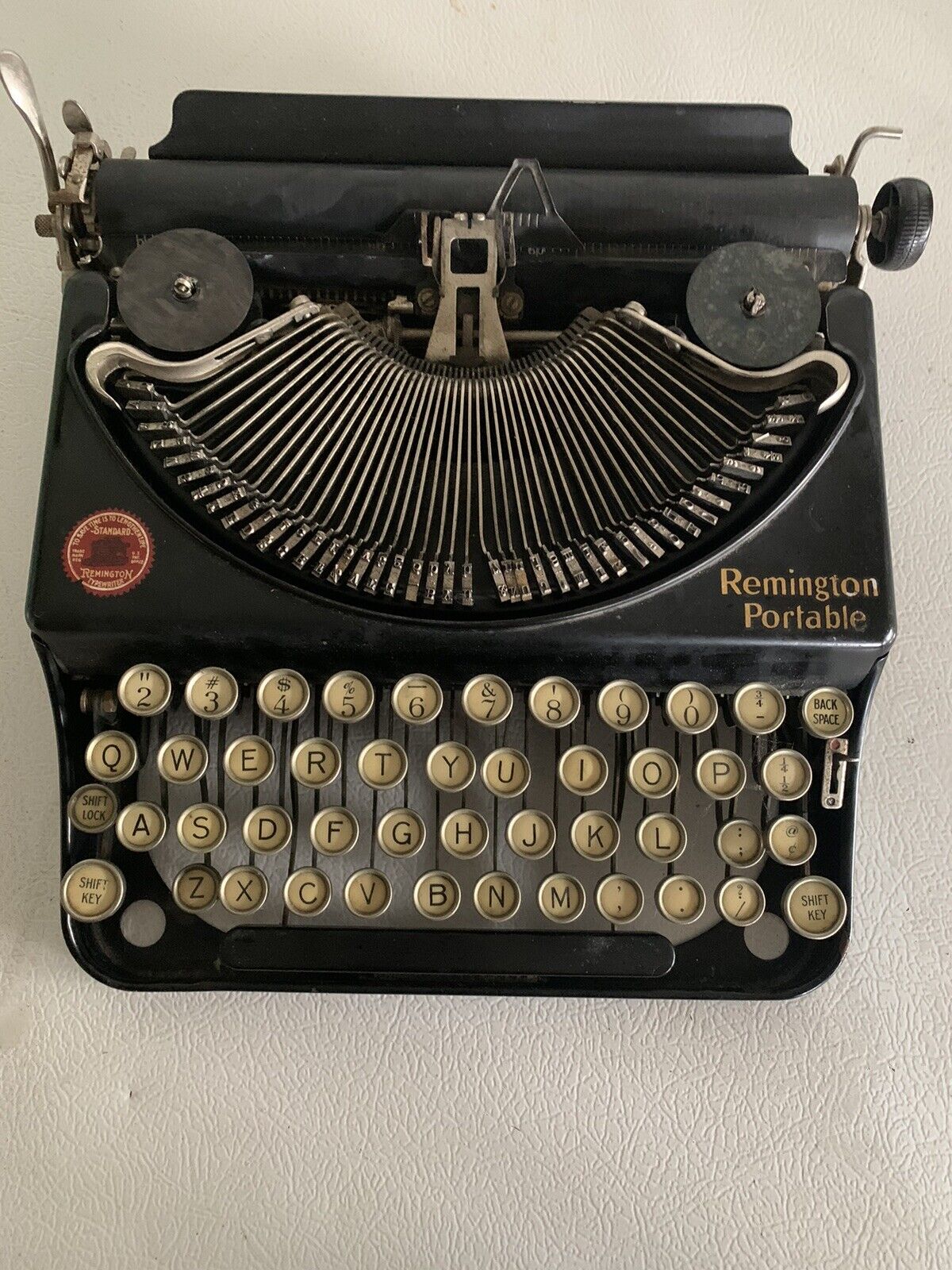Vintage remington portable typewriter