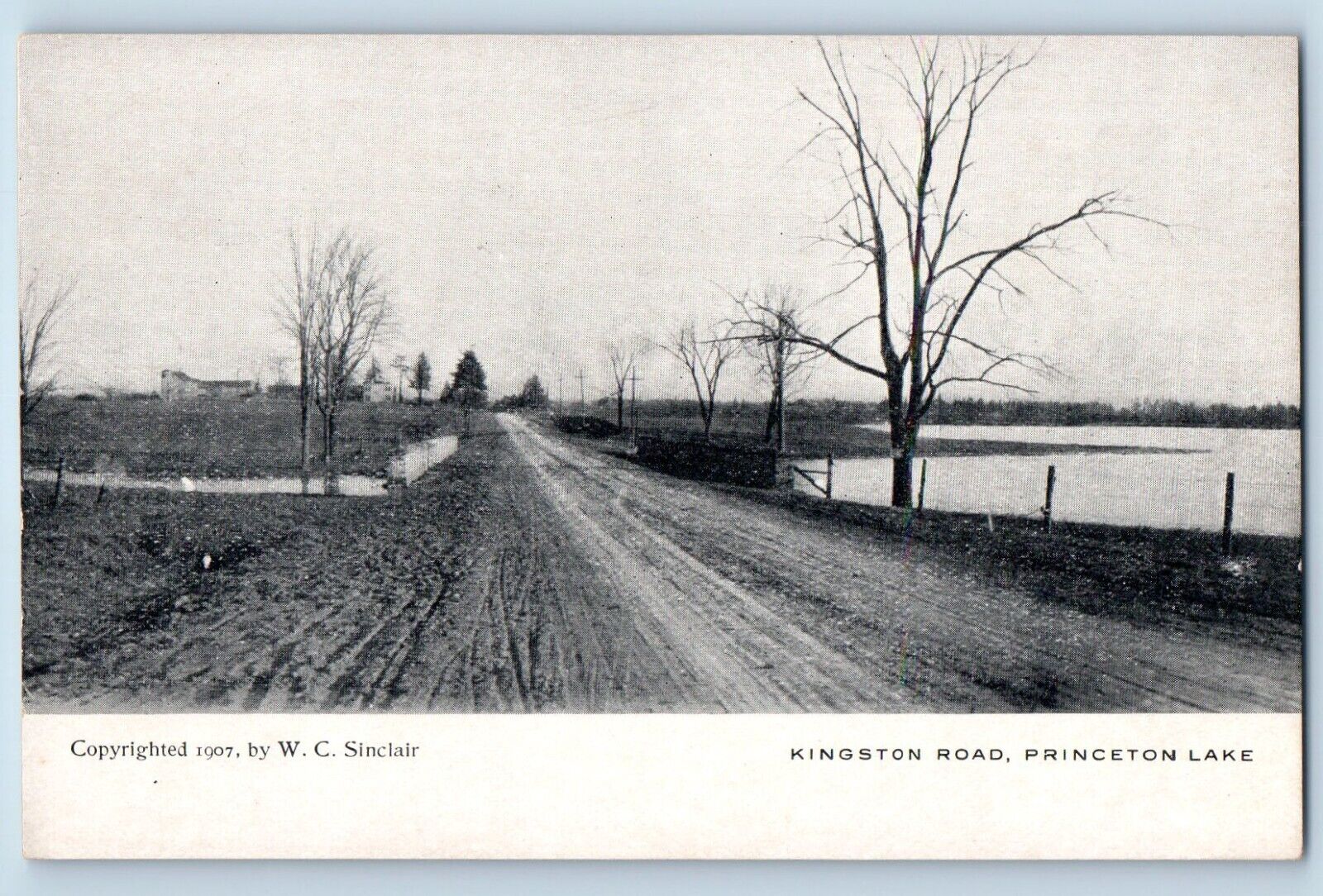 Princeton New Jersey Postcard Kingston Road Lake Scene 1905 Vintage Unposted