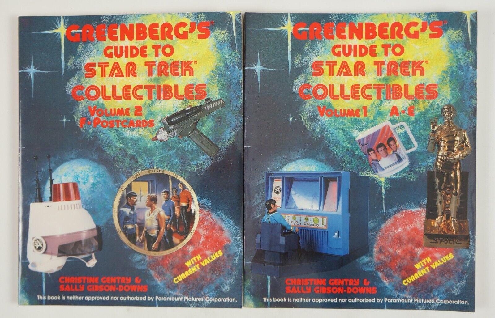 Greenberg's Guide to Star Trek Collectibles Volume 1: A-E & 2: F-Postcards 1991