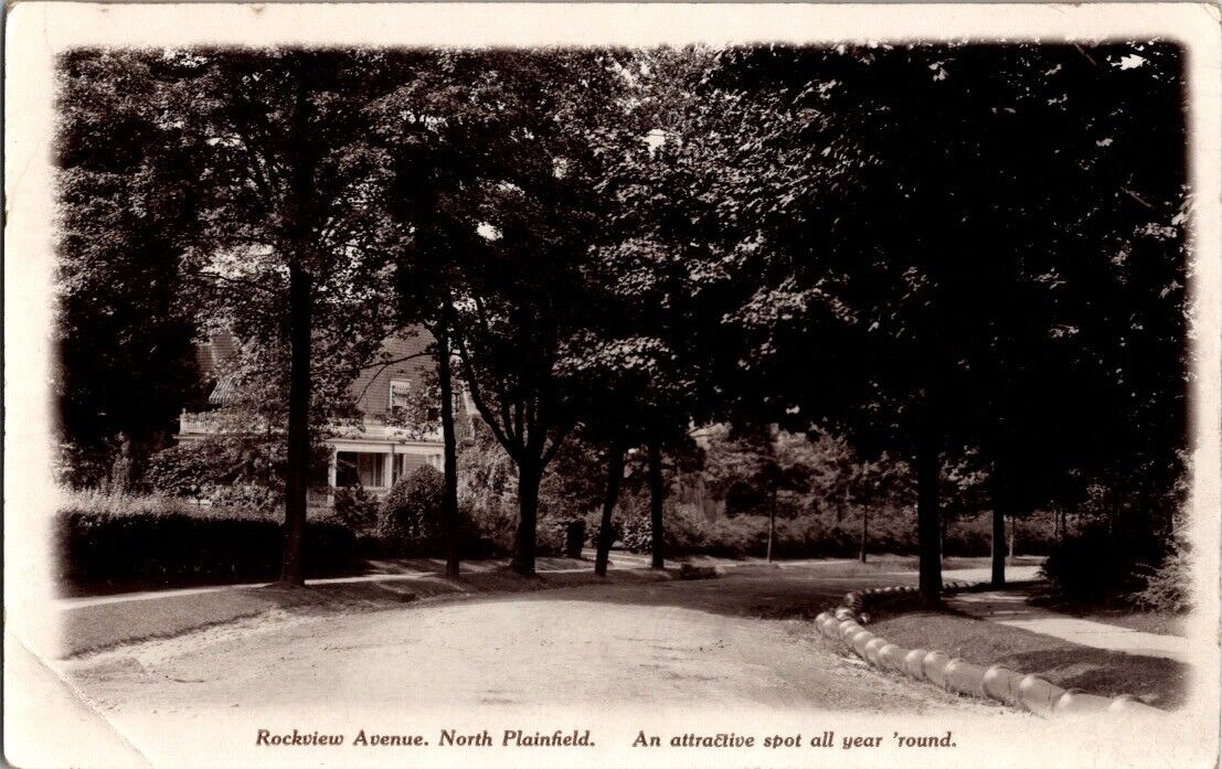 1917 Rockview Avenue North Plainfield NJ RPPC Real Photo Postcard Paul R Collier