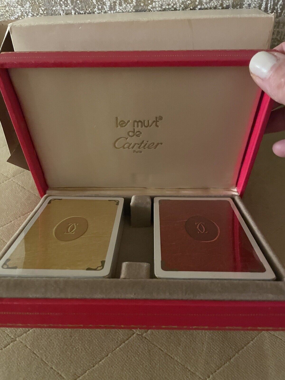 Vintage Les Must de Cartier Paris Playing Cards 2 Decks With Box Case Sealed New