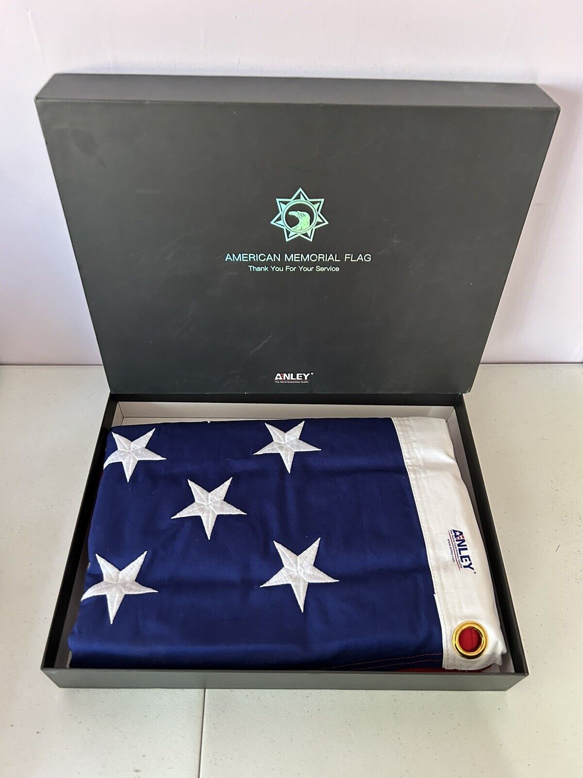 Ansley USA Memorial Burial Flag