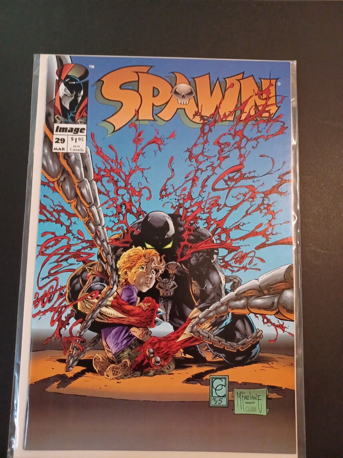 Spawn #29 Comic Book - 1st App. Eddie Todd McFarlane Combined Shipping + Pics 