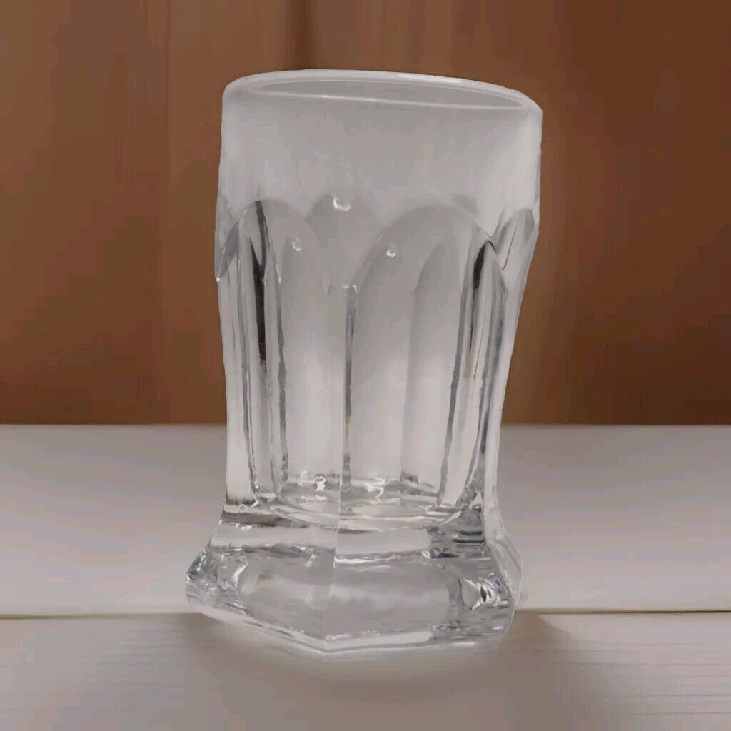 Vintage EAPG Clear Glass Paneled Pressed Glass Toothpick Holder