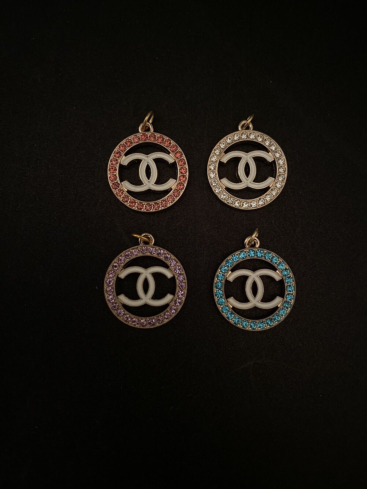 Lot Of 4 Chanel Zipper Pull Charms