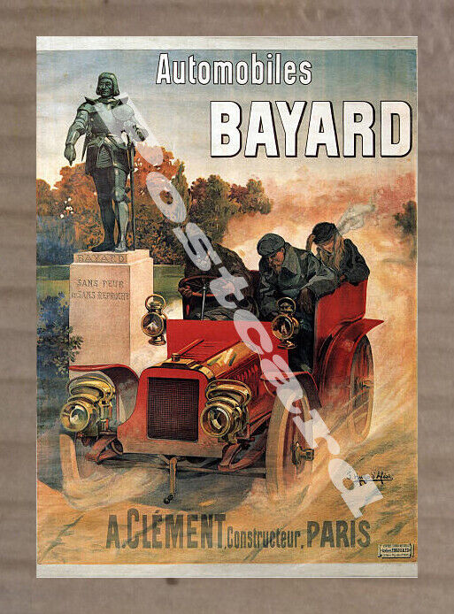 Historic Automobiles Bayard, 1903-1906 Advertising Postcard