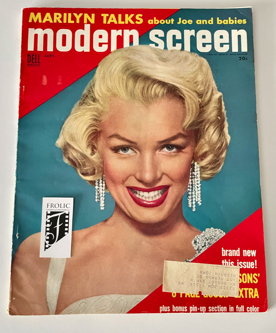 MARILYN MONROE Sept 1954 Modern Screen Full Mag MANY STARS OF THE 50'S ERA