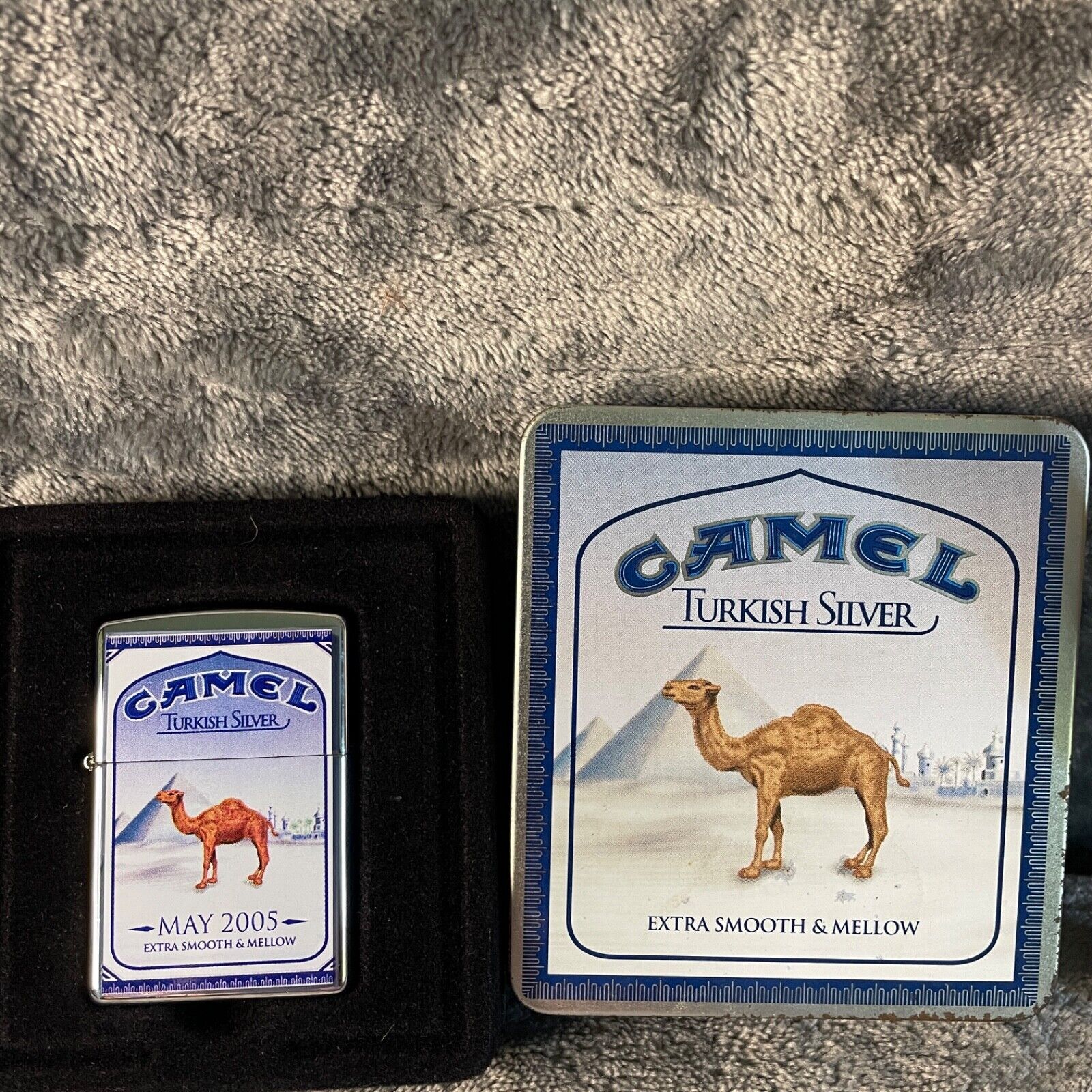 Camel Zippo MAY 2005 Turkish Silver Lighter and box. For RJR Sales Force