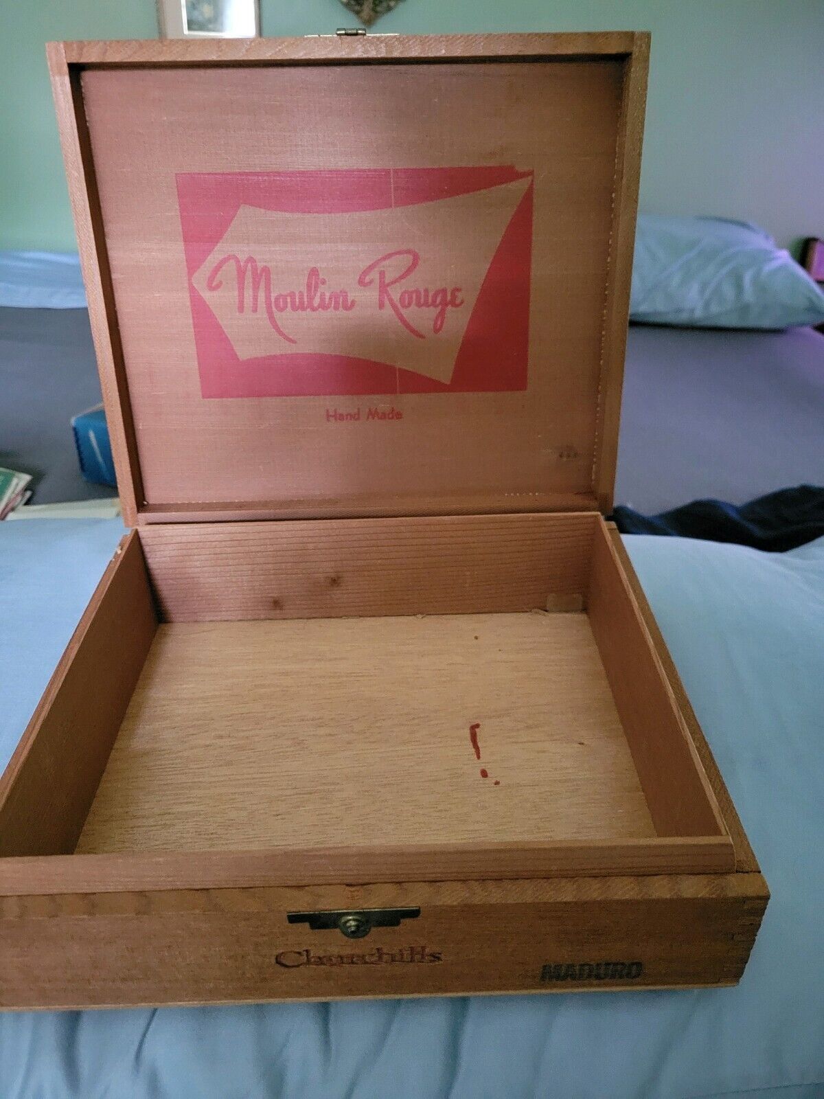 vintage wooden cigar box