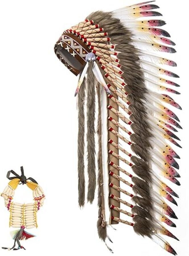 Ballinger Native American Indian Headdress - Large
