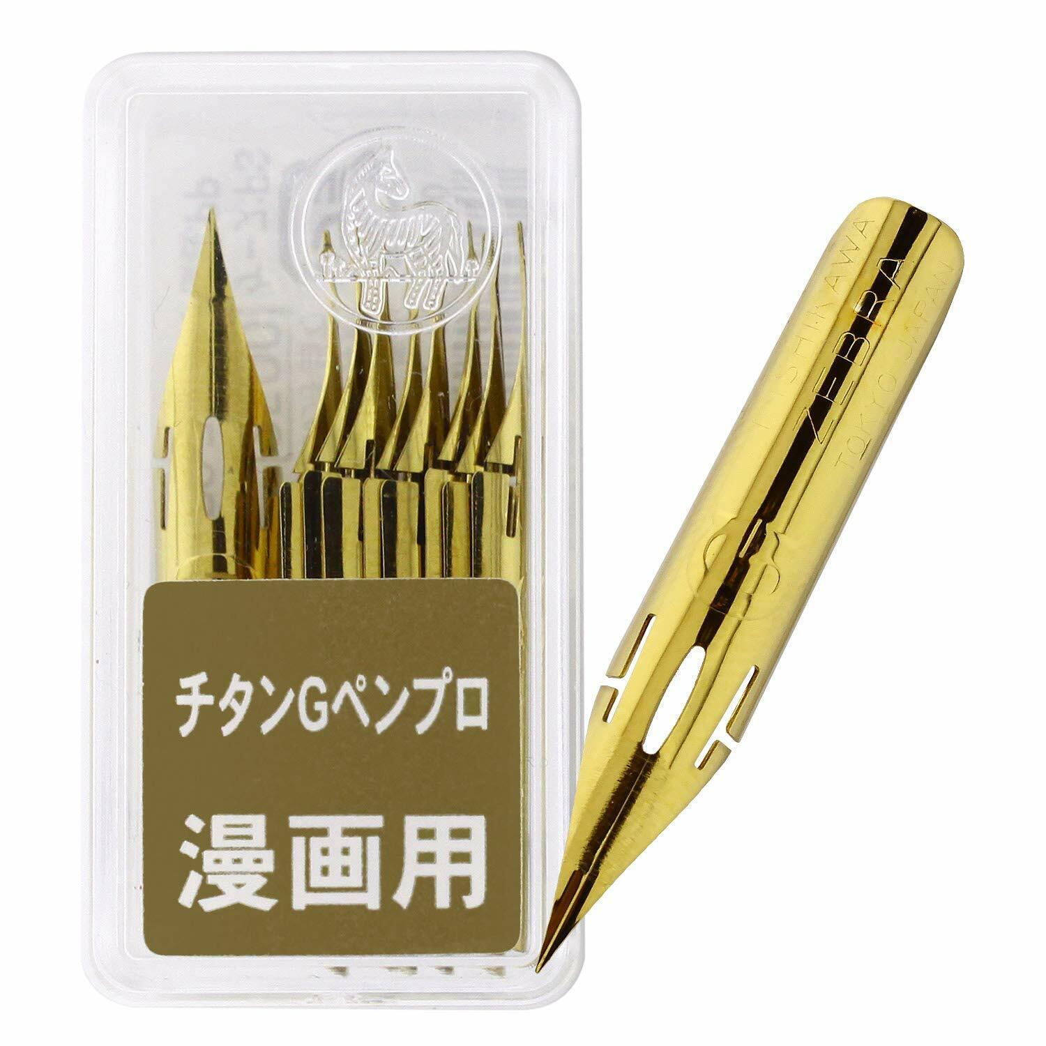Zebra Comic Pen PG-7B-C-K Nib Type Professional G Model Titanium Japan import FS