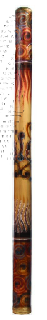 Didgeridoo Bamboo burned-painted 47\