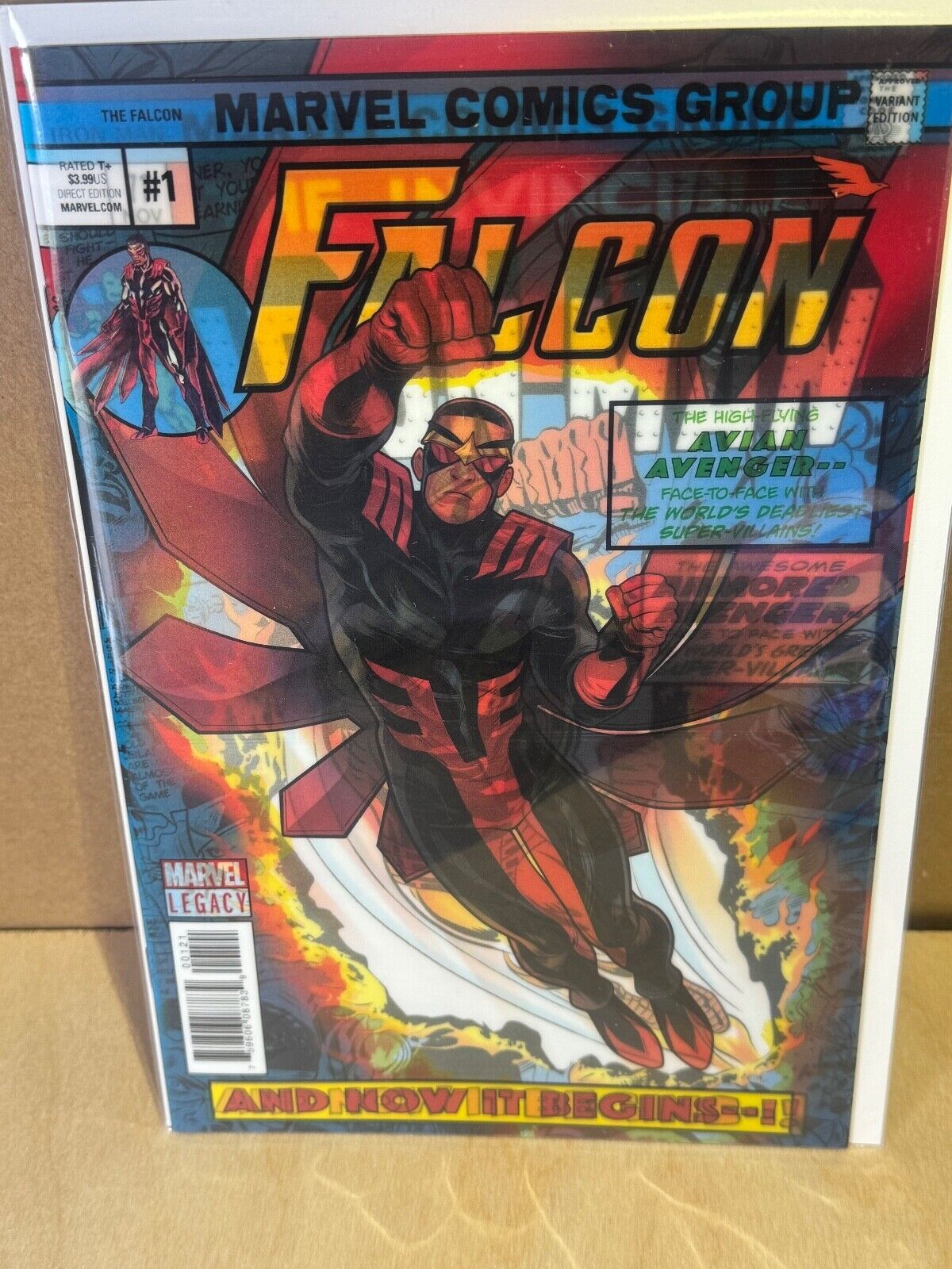 Falcon (2017 series) #1 Lenticular Variant in NM Homage ironman Marvel comics