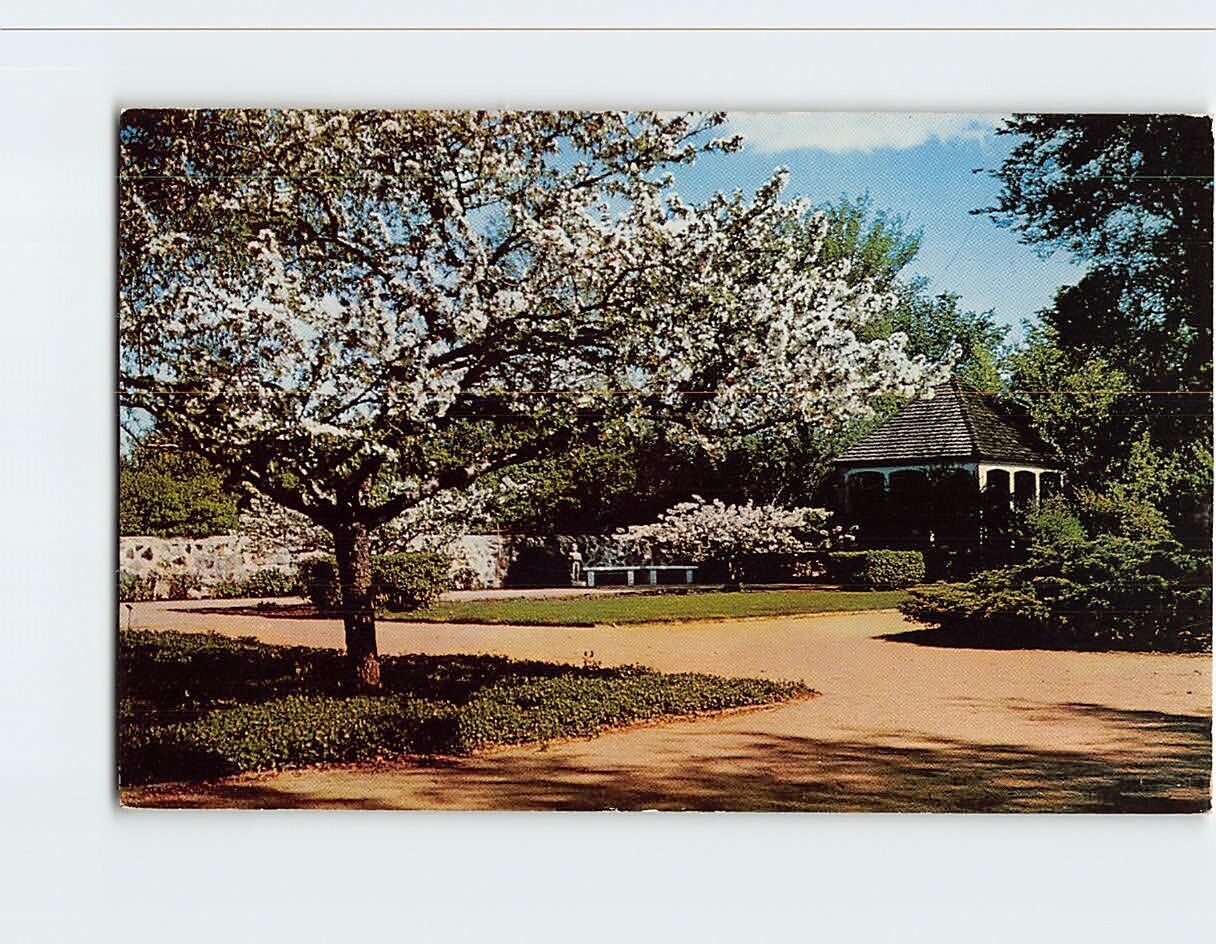 Postcard Walled Garden Alfred L. Boerner Botanical Gardens Hales Corners WI USA