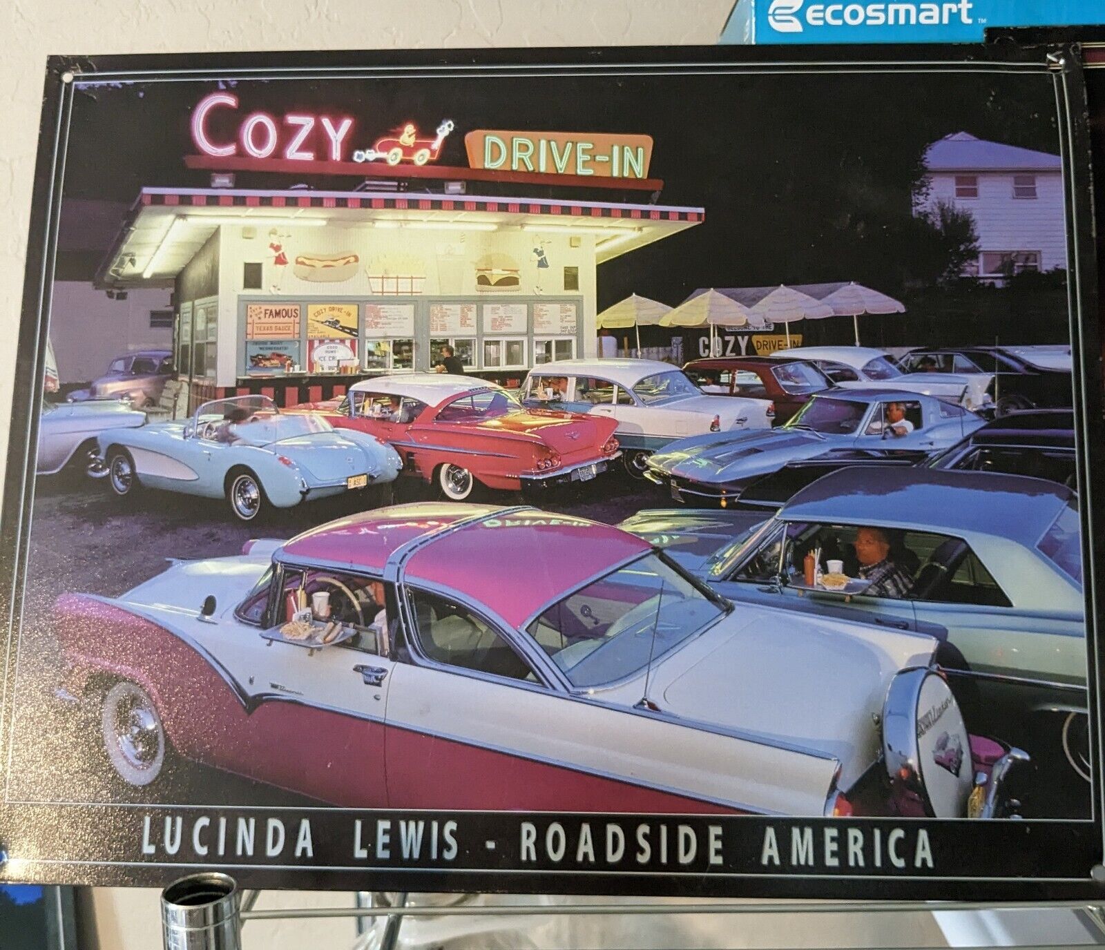 HOT ROD Cozy Drive-In Drive In Roadside America Metal Tin sign 12.5 X 16