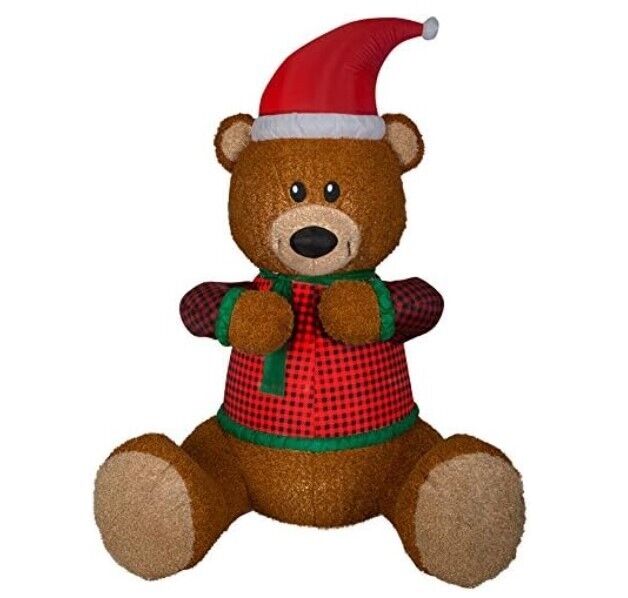 Inflatable giant Christmas teddy bear - Gemmy Industries Huggy animatronic