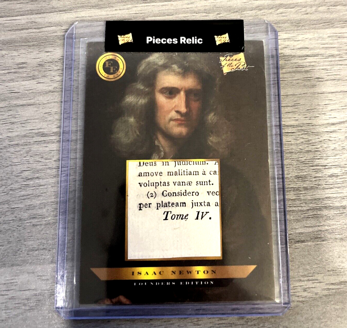 2023 Pieces of the Past SIR ISAAC NEWTON AUTHENTIC RELIC