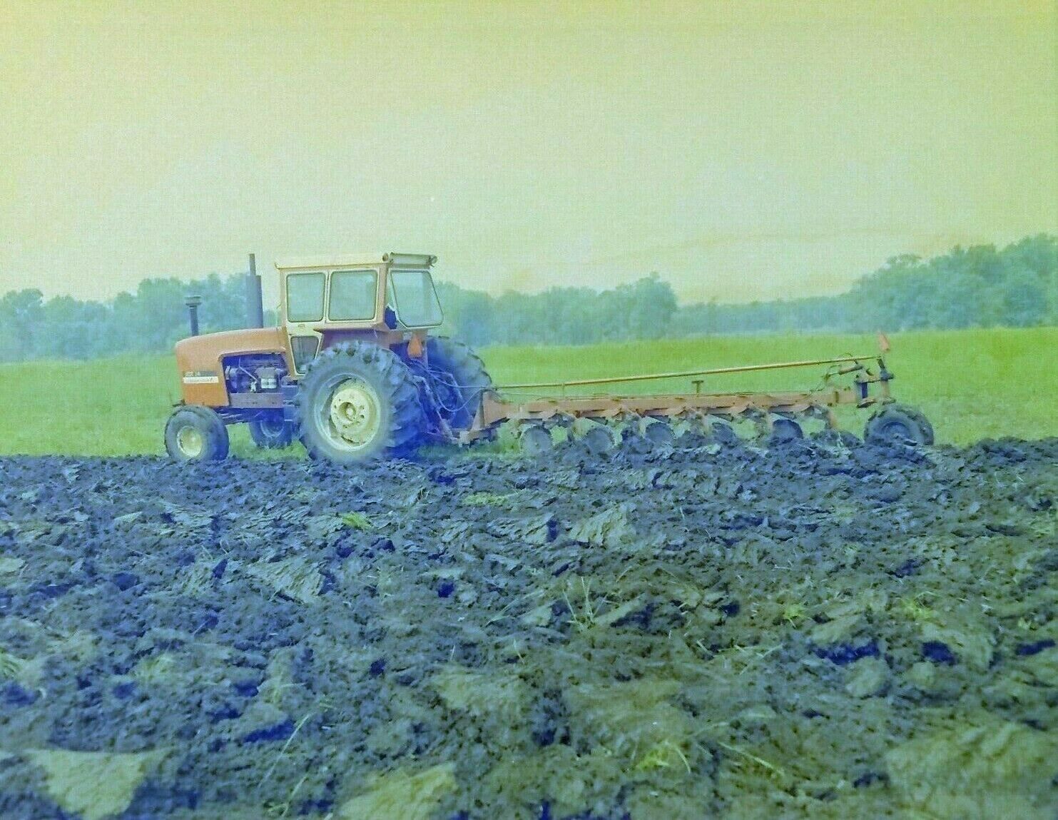 AC0038 Allis Chalmers FARMING MEDIA ARCHIVES 4x5 NEGATIVE PRODUCT TRACTOR