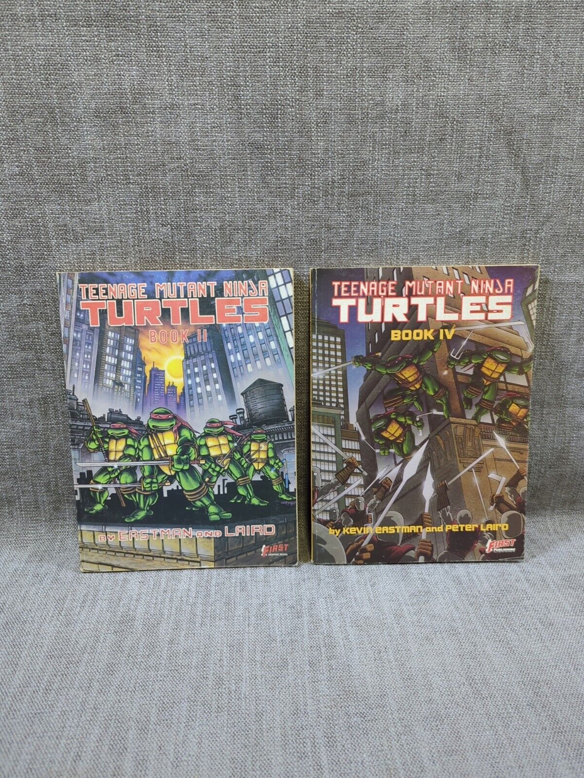 Teenage Mutant Ninja Turtles Book II 1989 (3rd Print) Book IV 1988 ( 1st Print )