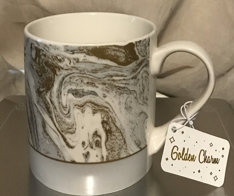 I.Godinger Golden Charm Coffee Mug 18 Oz. New