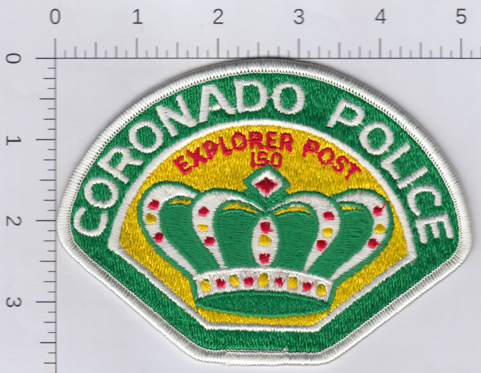 Coronado Police Explorer Post 150 patch. See scan.
