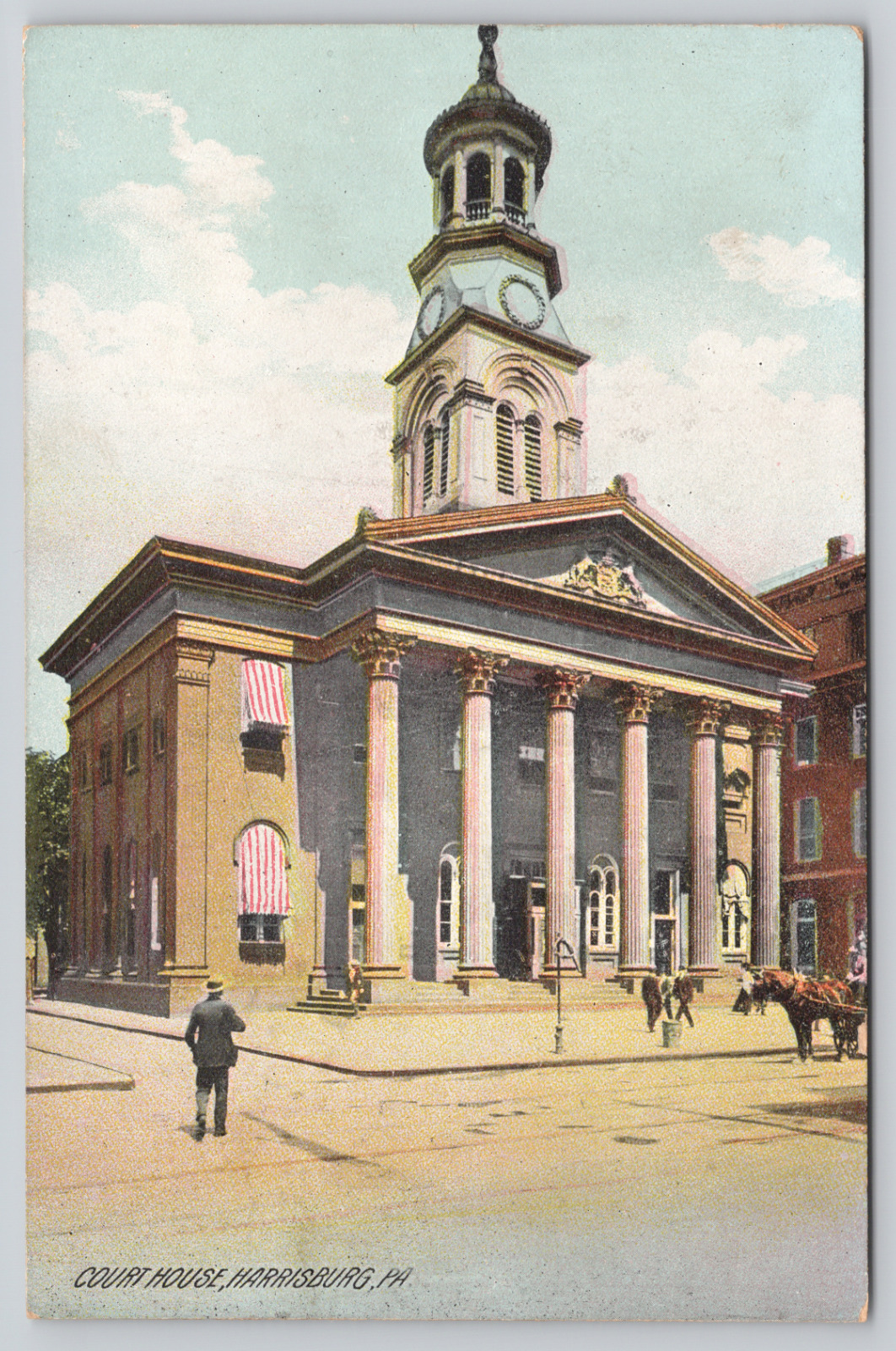 Postcard Harrisburg, Pennsylvania, 1908, Court House, Rotograph A980