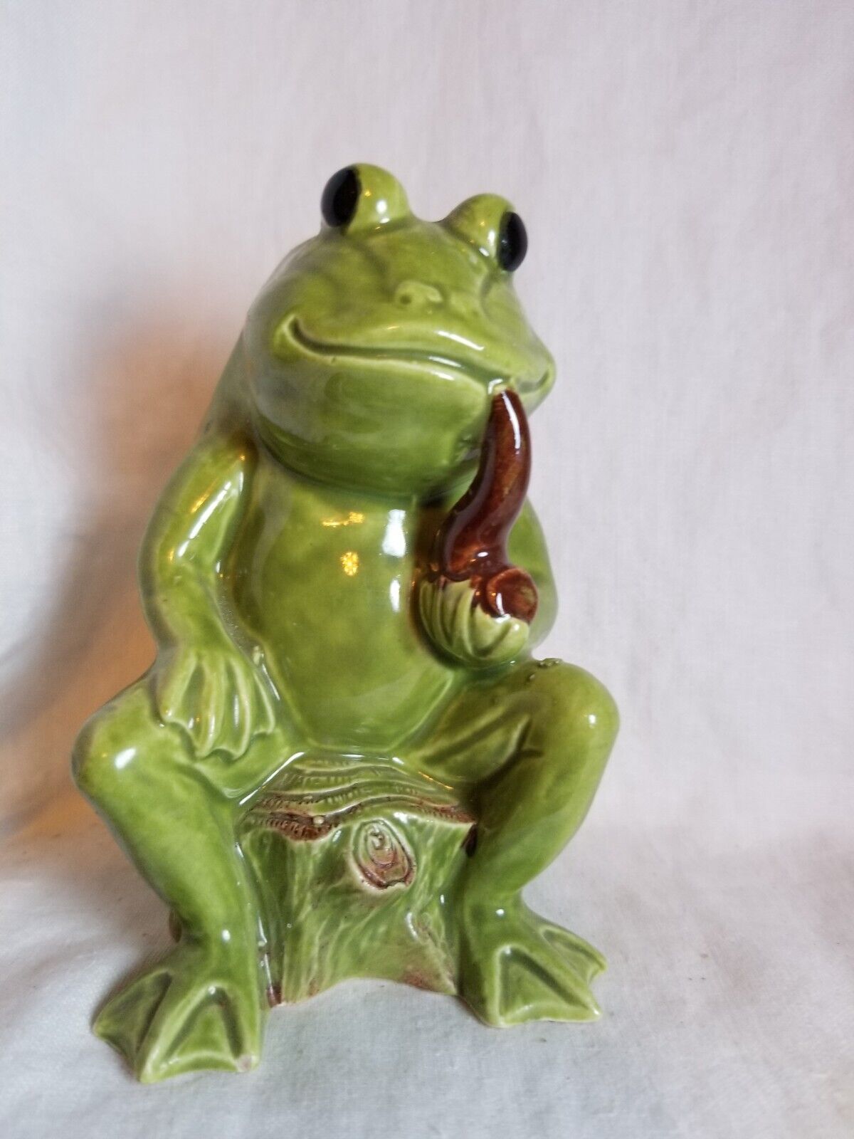 Vintage Inarco Japan Frog Planter Smoking Pipe E-5410 5 1/4