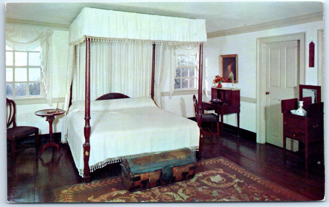 Postcard - Washington's Bedroom at Mount Vernon, Virginia