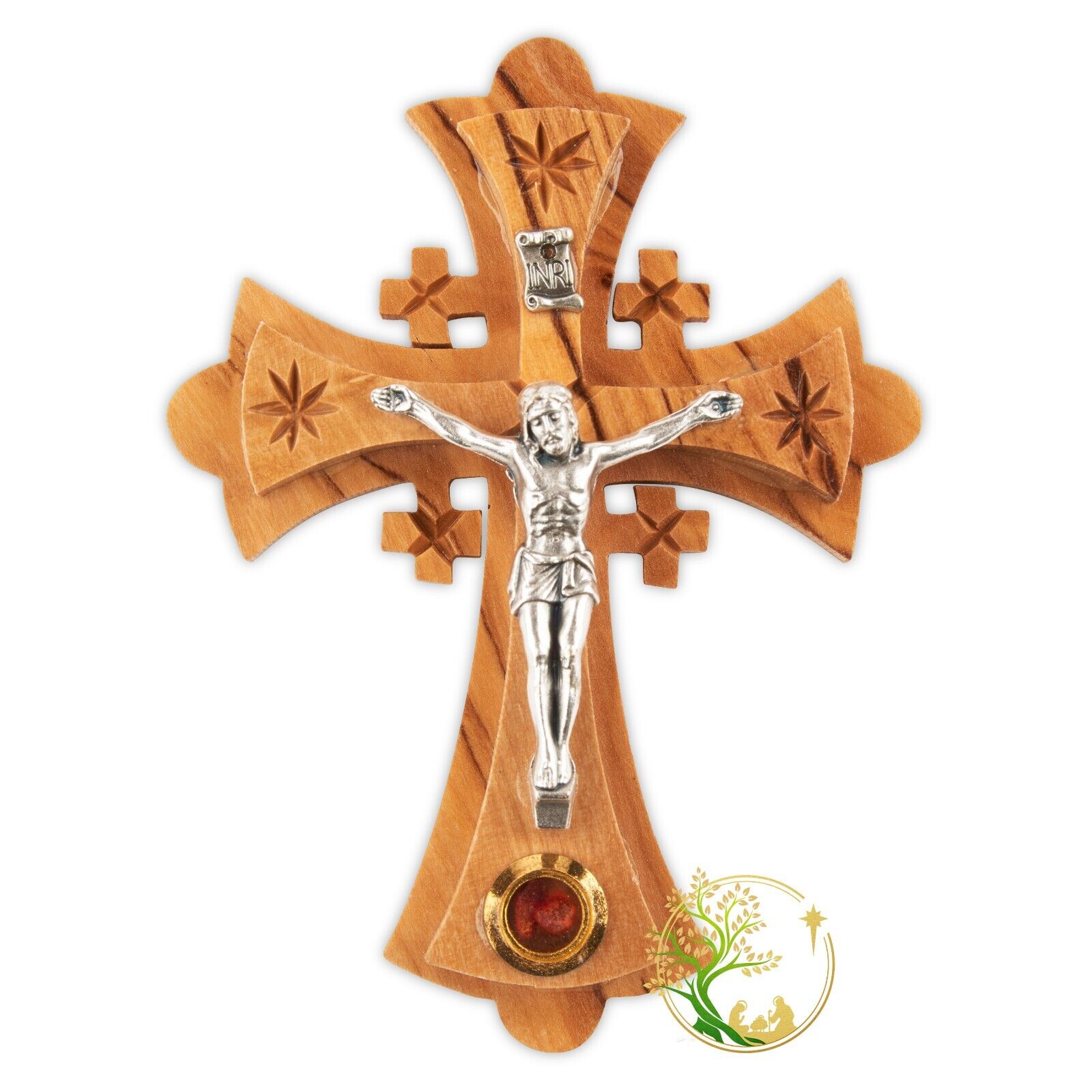 Wall crucifix from Bethlehem -Small crucifix cross gift from the Holy Land