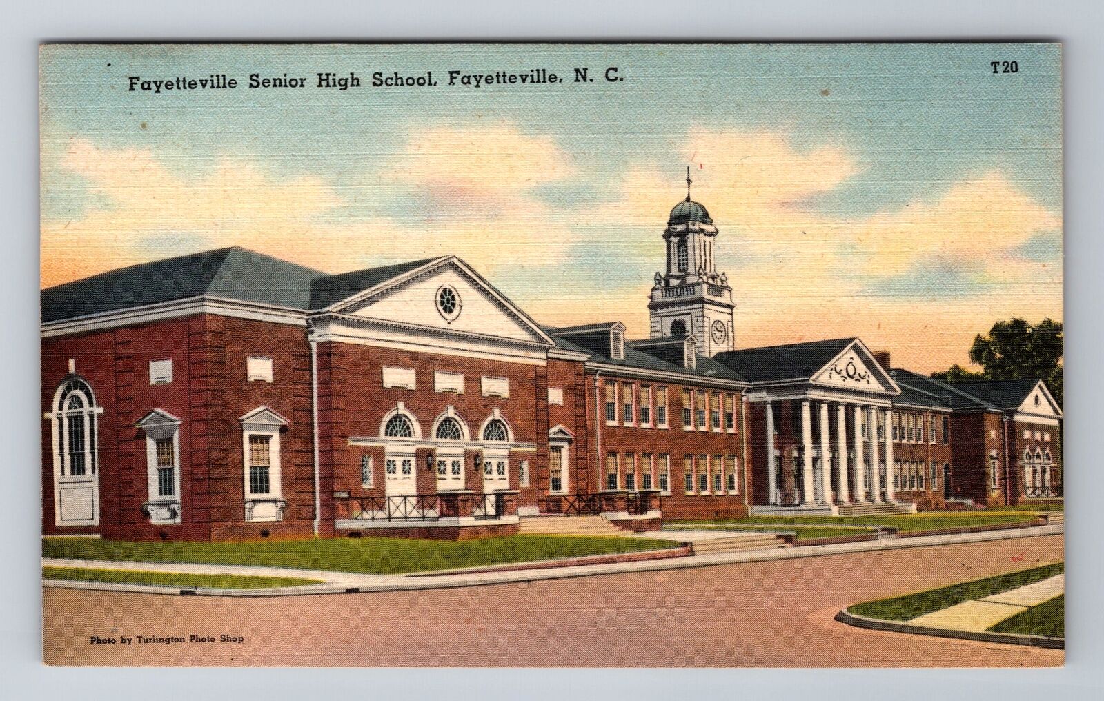 Fayetteville NC-North Carolina Fayetteville Senior High School Vintage Postcard