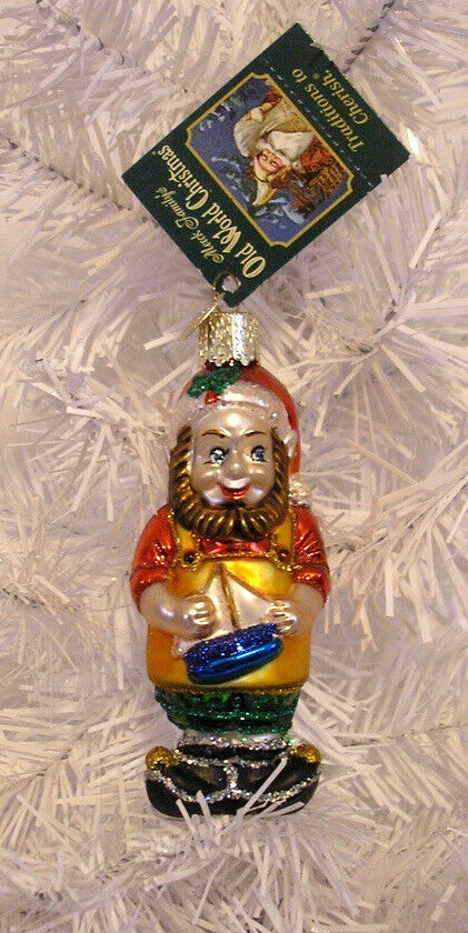 2003 - WORKSHOP ELVES - OLD WORLD CHRISTMAS -BLOWN GLASS ORNAMENT NEW W/TAG