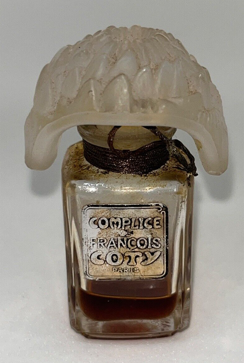 COMPLICE DE FRANCOIS  COTY GLASS SCENT BOTTLE