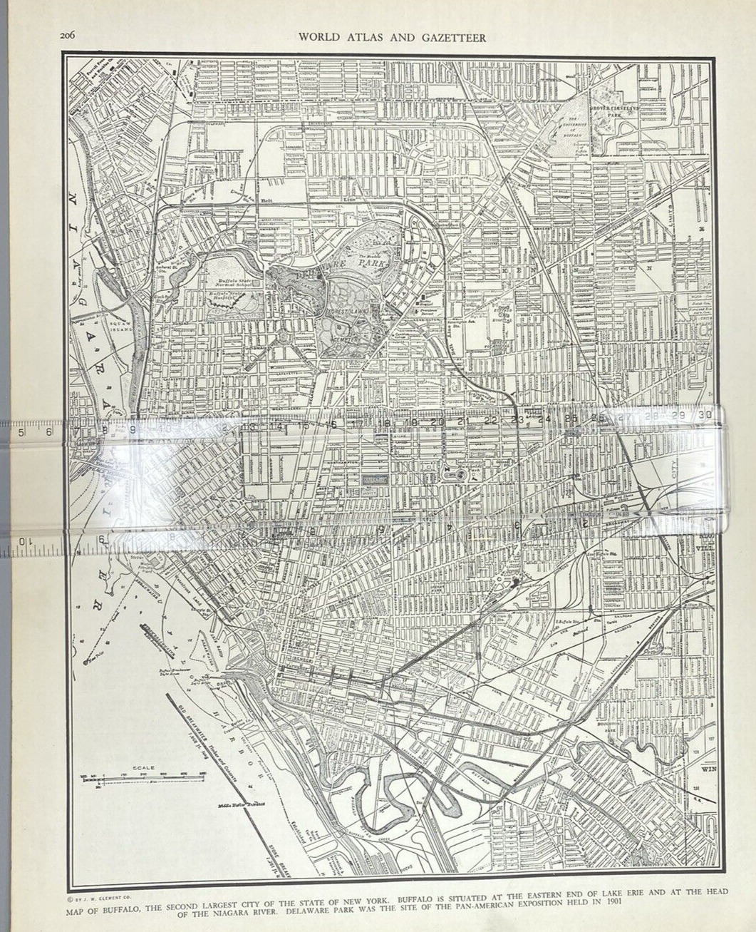 1940's Buffalo NY atlas Map Vintage