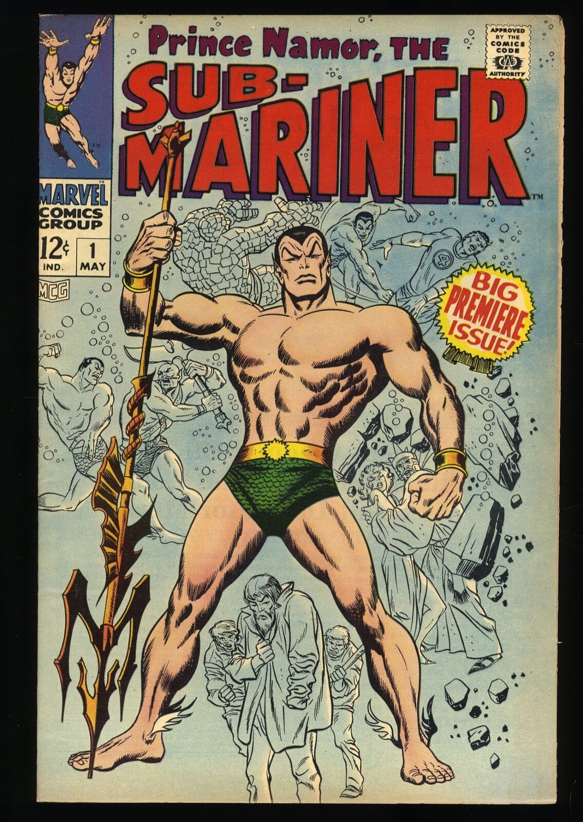 Sub-Mariner #1 FN 6.0 Origin Retold Fantastic Four Appearance Marvel 1968