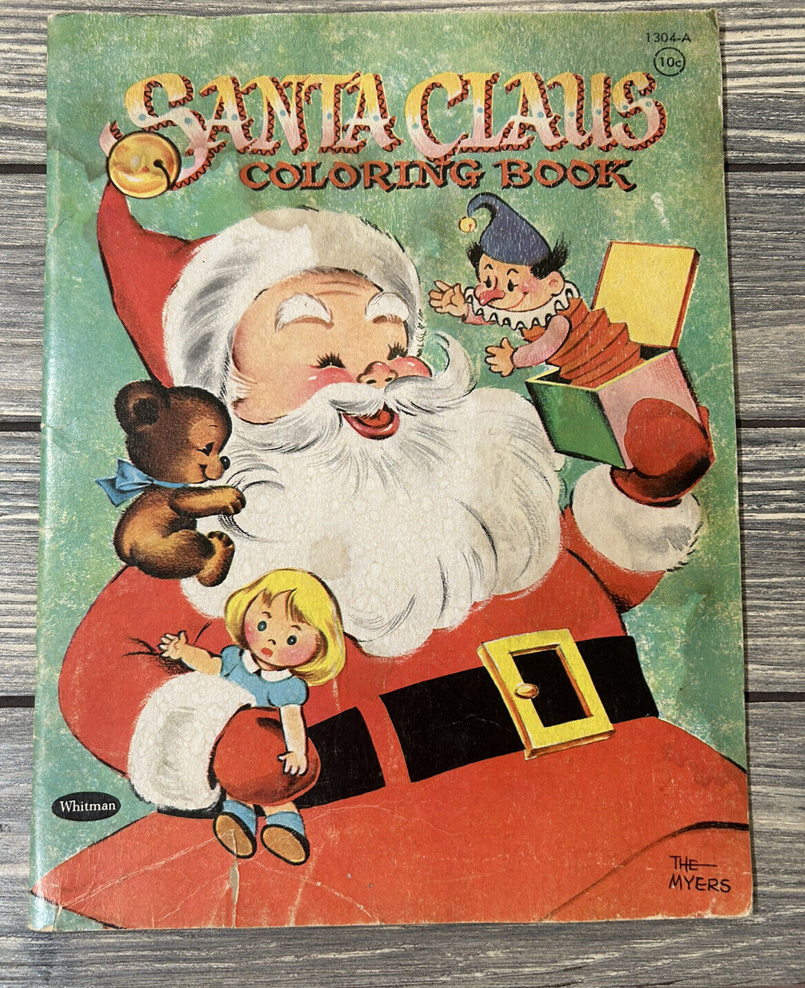 Vintage 1957 Santa Claus Coloring Book Whitman Publishing Company