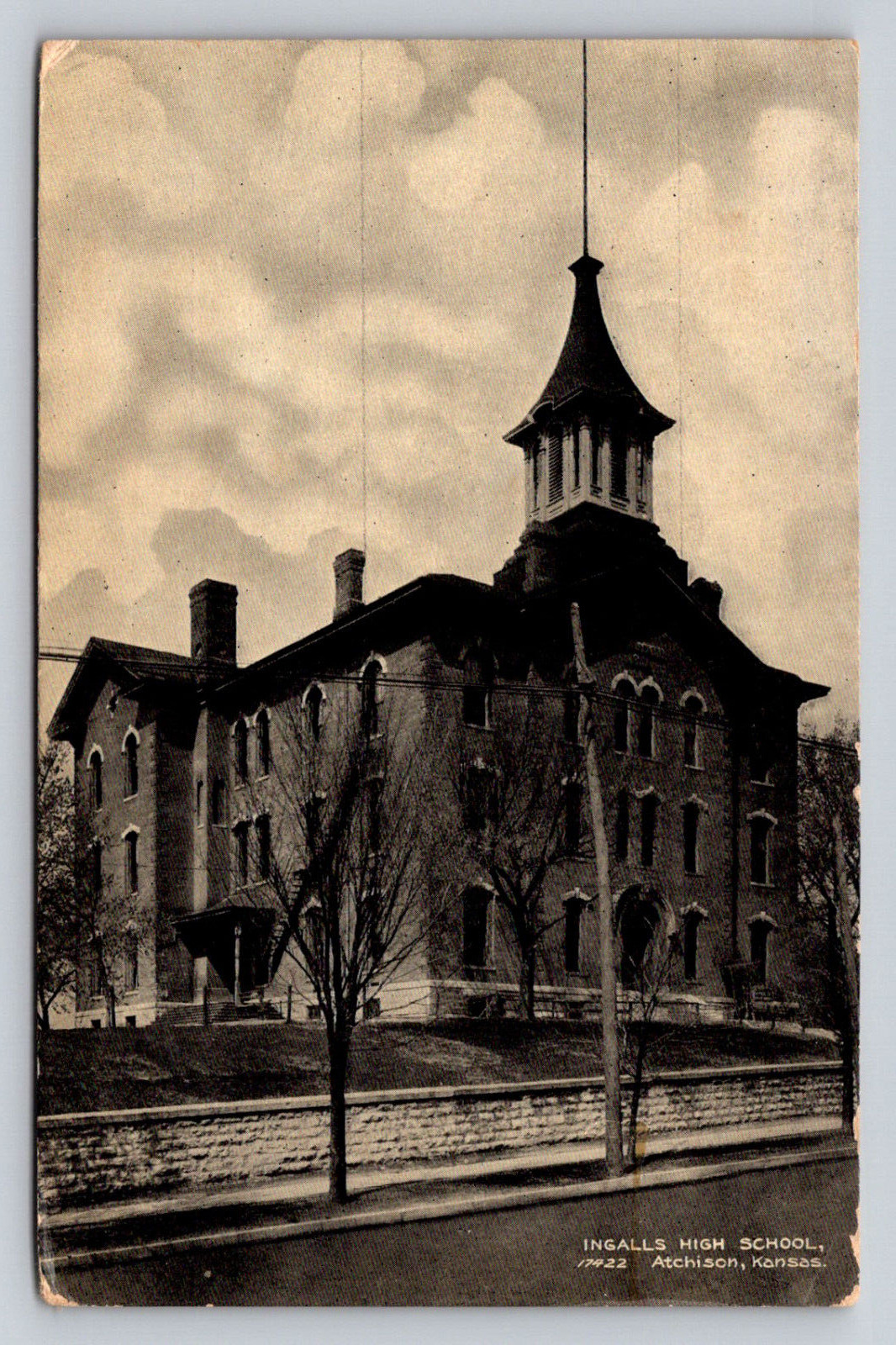 c1910s Ingalls High School Atchison Kansas P808